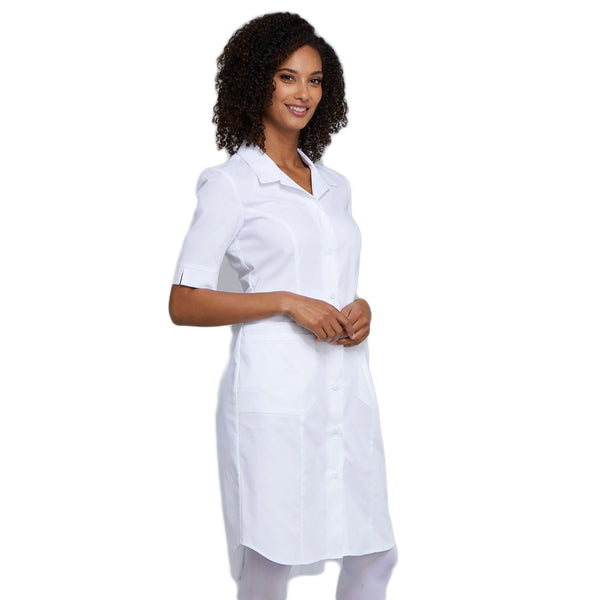 Cherokee Workwear Professionals WW500 Dress Women's Button Front White 5XL