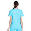 Cherokee Workwear Professionals WW655 Scrubs Top Women's Mock Wrap Turquoise 3XL