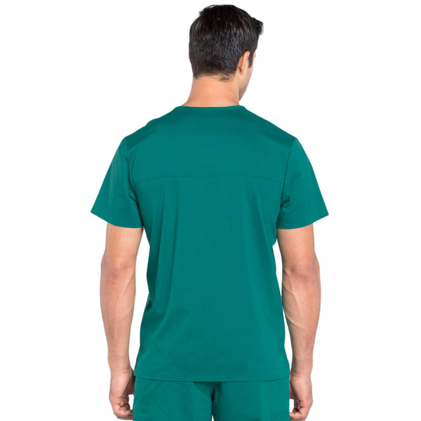 Cherokee Workwear Revolution WW670 Scrubs Top Men's V-Neck Hunter Green 3XL