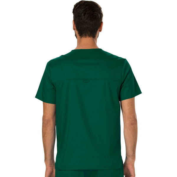 Cherokee Workwear Revolution WW690 Scrubs Top Men's V-Neck Hunter Green 3XL