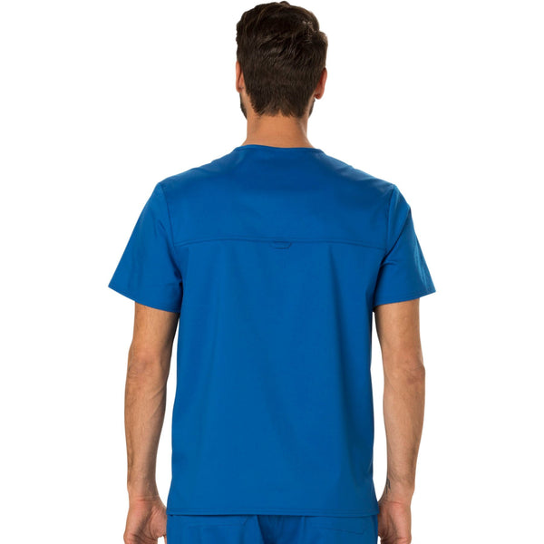 Cherokee Workwear Revolution WW690 Scrubs Top Men's V-Neck Royal 3XL