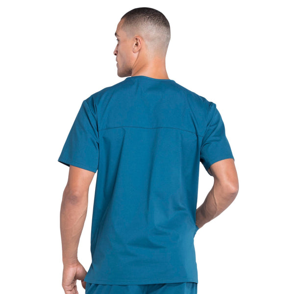 Cherokee Workwear Professionals WW695 Scrubs Top Men's V-Neck Caribbean Blue 3XL