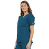 Cherokee Scrubs Top Cherokee Workwear 4700 Scrubs Top Women's V-Neck Caribbean Blue