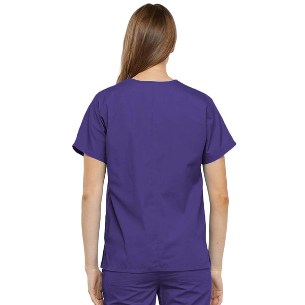 Cherokee Scrubs Top Cherokee Workwear 4700 Scrubs Top Women's V-Neck Grape