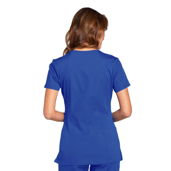 Cherokee Scrubs Top Cherokee Workwear WW645 Scrubs Top Women's V-Neck Royal