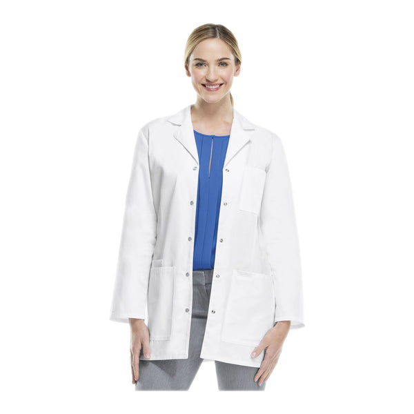  Cherokee Lab Coats Professional Whites 32" Snap Front Lab Coat White Lab Coats