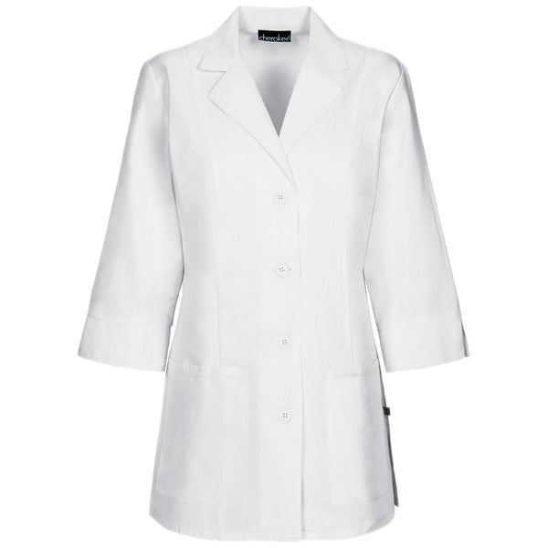  Cherokee Lab Coats Professional Whites with Certainty 30" 3/4 Sleeve Lab Coat White Lab Coats