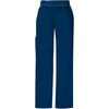 Cherokee Scrub Pants Flexibles (Contrast Navy) Mid Rise Knit Waist Pull-On Pant Navy Pant