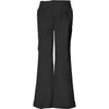 Cherokee Scrub Pants Flexibles Maternity Knit Waist Pull-On Pant Black Pant