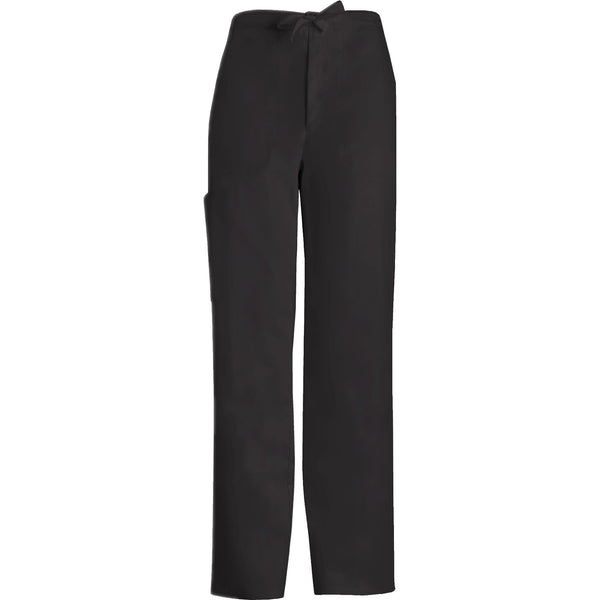 Cherokee Scrub Pants Luxe for Men Fly Front Drawstring Pant Black Pant