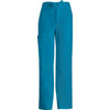 Cherokee Scrub Pants Luxe for Men Fly Front Drawstring Pant Caribbean Blue Pant