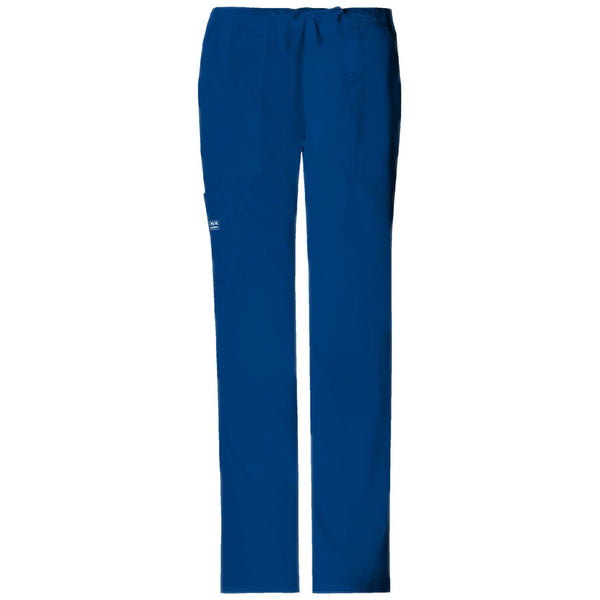 Cherokee Workwear Pant WW Core Stretch Mid Rise Drawstring Cargo Pant Galaxy Blue Pant