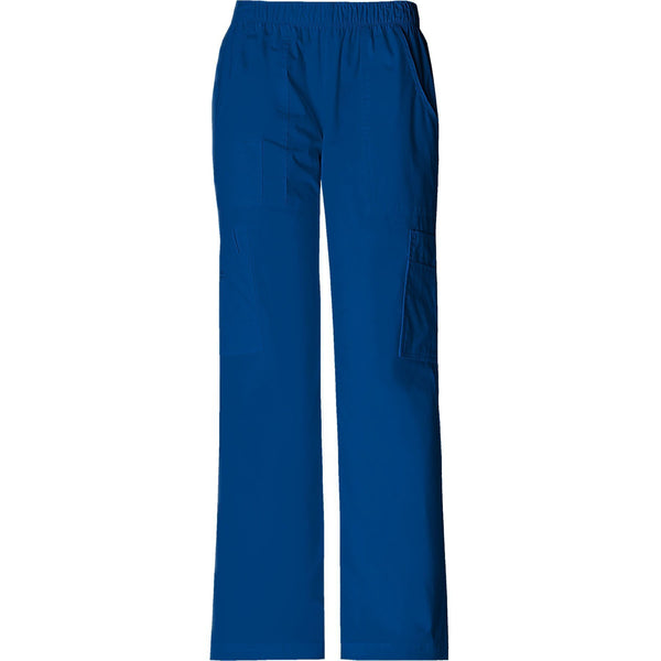 Cherokee Workwear Pant WW Core Stretch Mid Rise Pull-On Pant Cargo Pant Galaxy Blue Pant