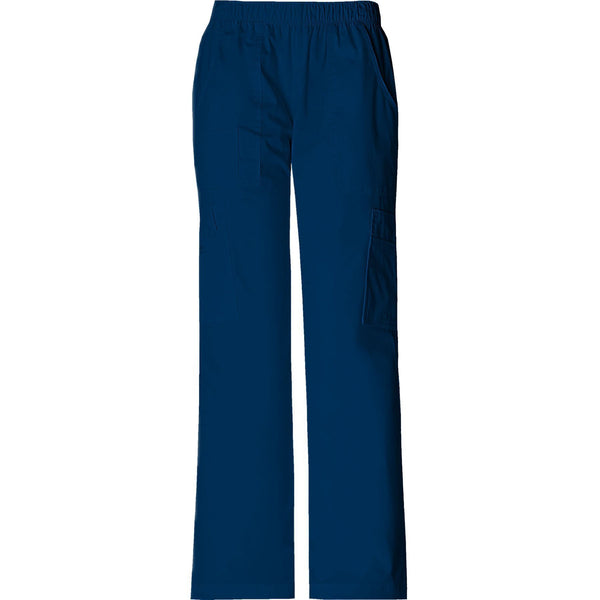 Cherokee Workwear Pant WW Core Stretch Mid Rise Pull-On Pant Cargo Pant Navy Pant