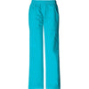 Cherokee Workwear Pant WW Core Stretch Mid Rise Pull-On Pant Cargo Pant Turquoise Pant