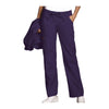 Cherokee Workwear Pant WW Low Rise Drawstring Cargo Pant Eggplant Pant