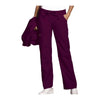 Cherokee Workwear Pant WW Low Rise Drawstring Cargo Pant Wine Pant