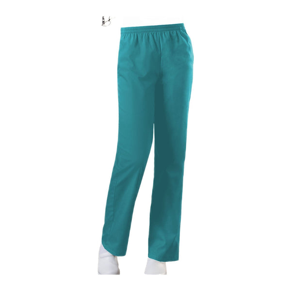 Cherokee Workwear Pant WW Natural Rise Tapered Leg Pull-On Pant Teal Pant