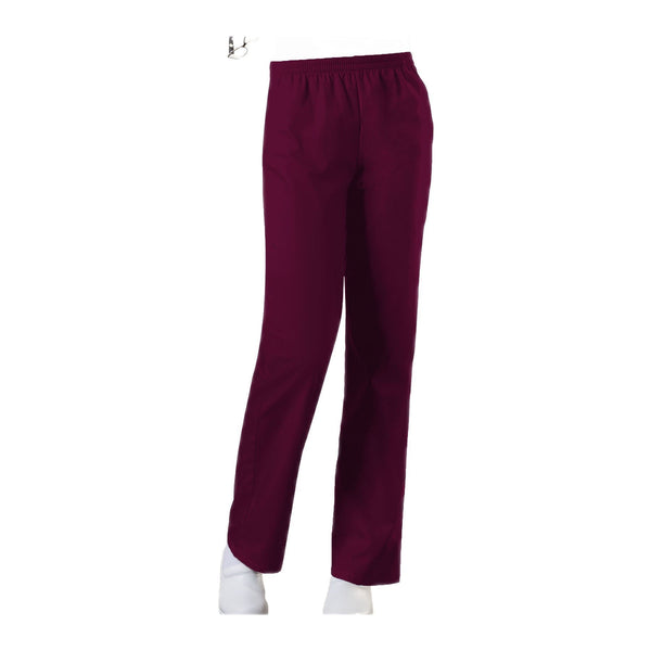Cherokee Workwear Pant WW Natural Rise Tapered Leg Pull-On Pant Wine Pant