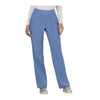 Cherokee Workwear Pant WW Revolution Mid Rise Straight Leg Pull-on Pant Ciel Blue Pant