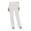 Cherokee Workwear Pant WW Revolution Mid Rise Straight Leg Pull-on Pant White Pant