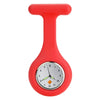 Medshop Fob Watches Red Silicone Nursing FOB Watch
