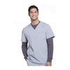 Cherokee Infinity CK900A Scrubs Top Men's V-Neck Grey