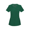 Cherokee Scrub Top Infinity Mock Wrap Top Hunter Green Top