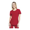 Cherokee Scrub Top Infinity Round Neck Top Red Top