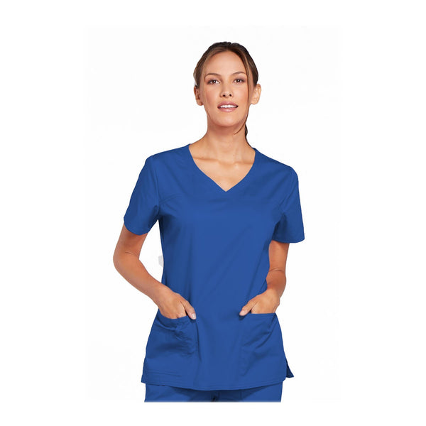 Cherokee Scrubs Workwear 4727 WW Core Stretch Top Modern Classic Royal Top