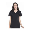 Cherokee Scrubs Workwear WW655 WW Professionals Top Modern Classic Black Top