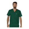 Cherokee Workwear Revolution WW690 Scrubs Top Men's V-Neck Hunter Green