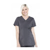 Cherokee Workwear Top WW Professionals Maternity Mock Wrap Top Pewter Top