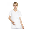 Cherokee Workwear Top WW Professionals Maternity Mock Wrap Top White Top
