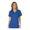 Cherokee Workwear Top WW Revolution Mock Wrap Top Royal Top