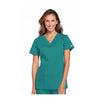 Cherokee Workwear Top WW V-Neck Top Teal Top