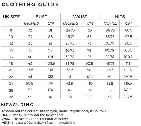 MADE IN ITALY SIZE GUIDE – Raft Clothing Company