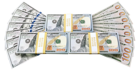 1 Stack of 100's EURO Prop Bills - (100 bills/10,000 EURO value) -  Realistic Fake Money : MJM Magic