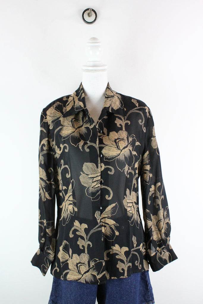 Vintage Ellen Tracy Blouse (M) - ramanujanitsez