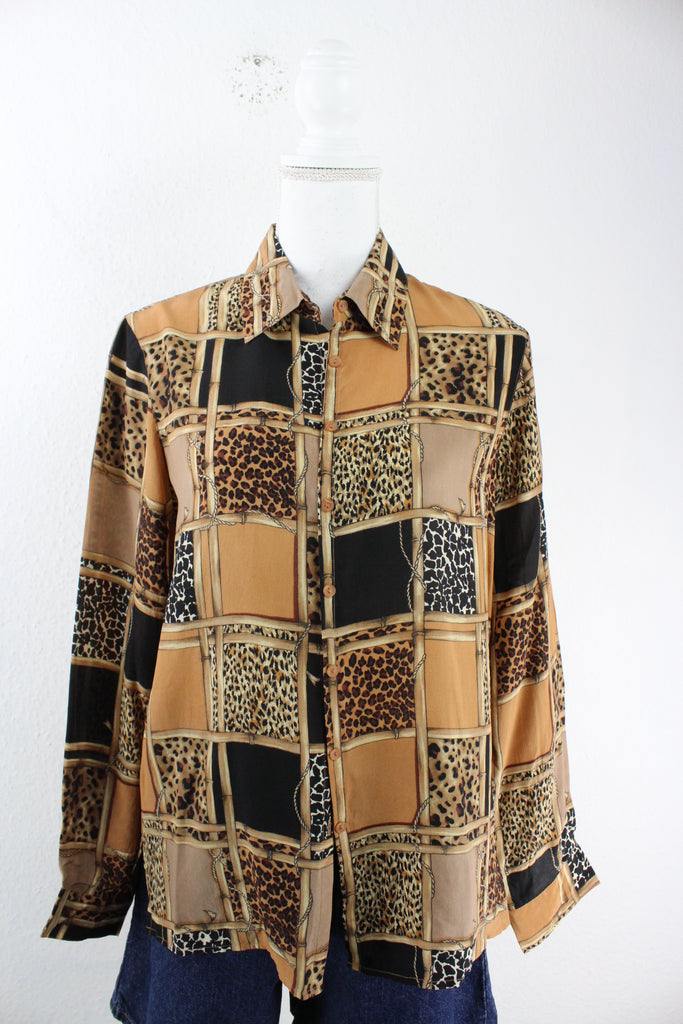 Vintage Animal Blouse (M) - ramanujanitsez Online