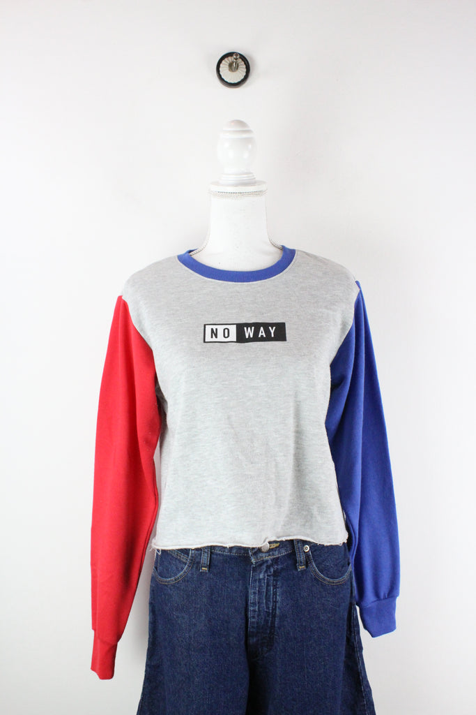 Vintage No Way Crop Sweatshirt (XS) - ramanujanitsez