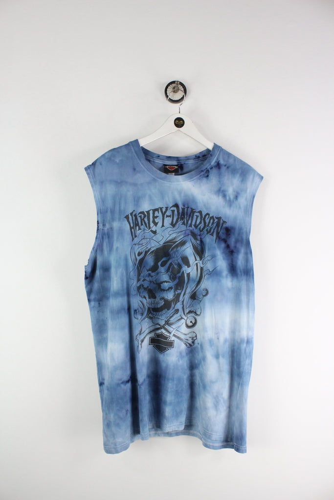 Vintage Blue Harley Davidson Tank Top (XXL) - ramanujanitsez