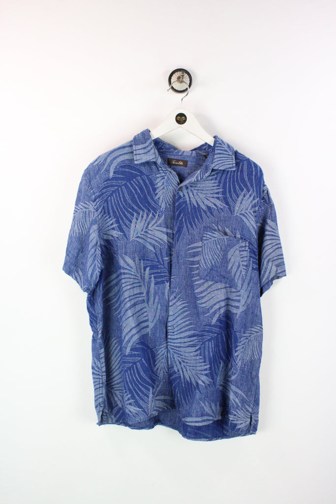 Vintage Blue Plant Hawaii Shirt (XL) - ramanujanitsez