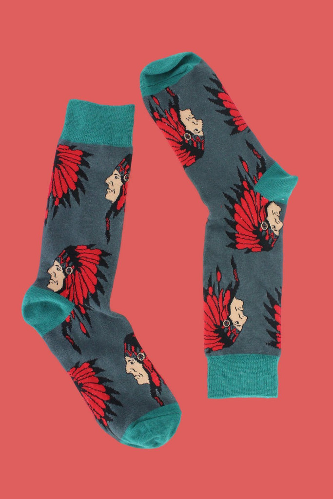 "The Native American" Socks - ramanujanitsez