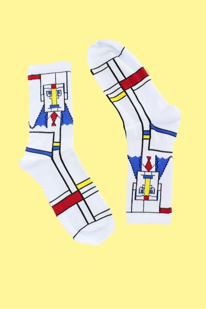 "The Robot" Socks - ramanujanitsez