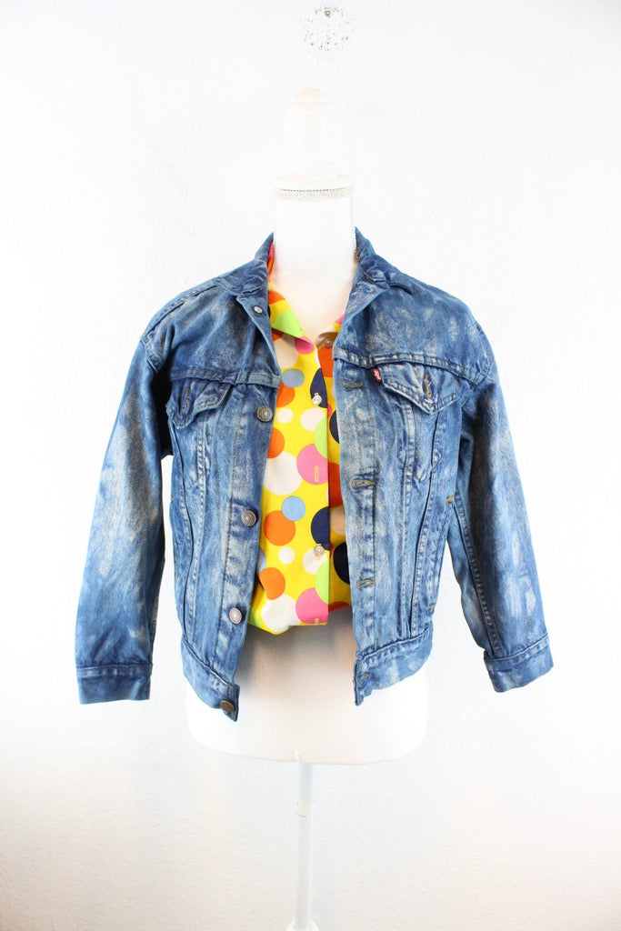 Vintage Levis Batik Denim Jeans Jacket (M) ramanujanitsez 