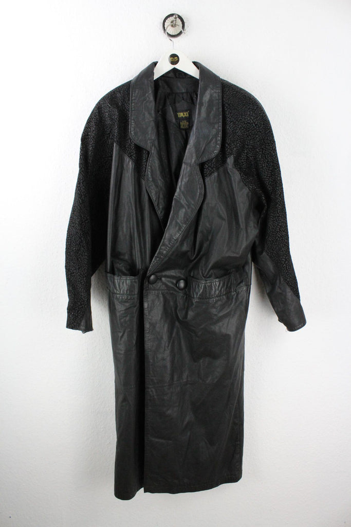 Vintage Taxi Leather Coat (XL) ramanujanitsez 