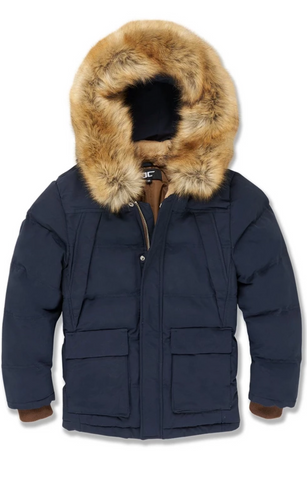 Jordan Craig KIDS BISMARCK FUR PARKA – Clothing Little Kids LINED (BLACK) Image