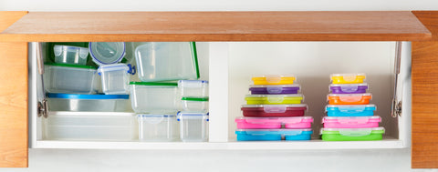 Flat Stacks Collapsible Tupperware will transform your cupboards