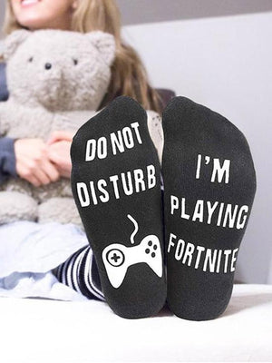 do not disturb i m playing fortnite funny comfortable cotton socks - do not disturb im playing fortnite